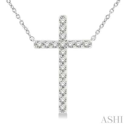 Cross Diamond Fashion Station Necklace