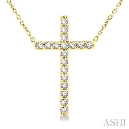 Cross Diamond Fashion Station Necklace