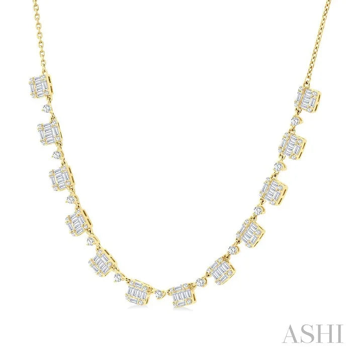 Halfway Fusion Diamond Necklace