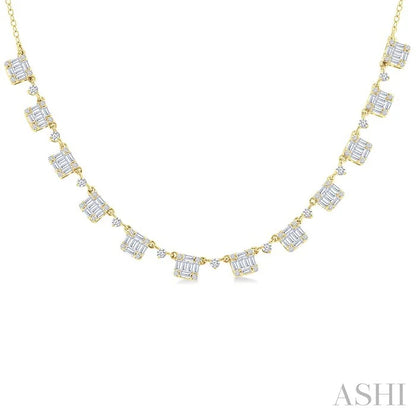 Halfway Fusion Diamond Necklace