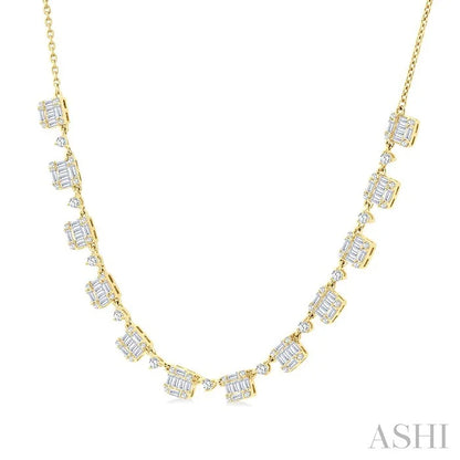 Halfway Fusion Diamond Necklace