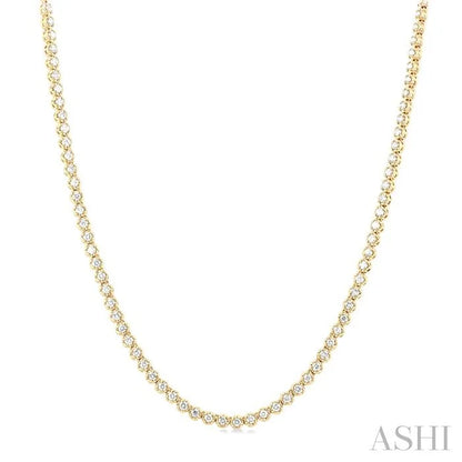 Illusion Diamond Tennis Necklace