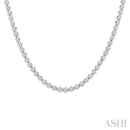 Illusion Diamond Tennis Necklace