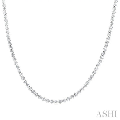 Illusion Diamond Tennis Necklace