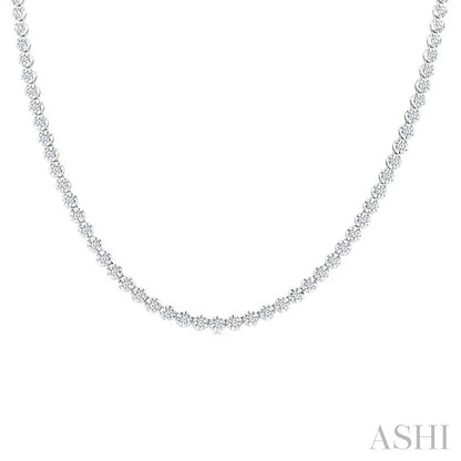Illusion Diamond Tennis Necklace