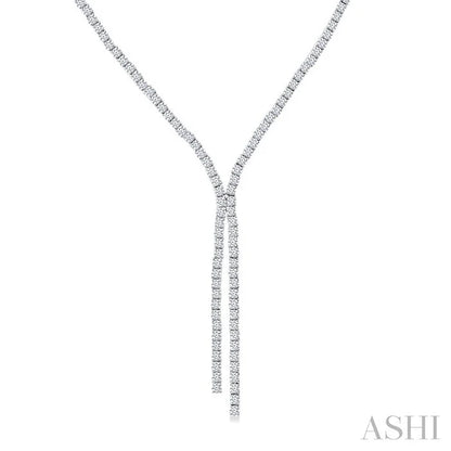 Diamond Tennis Y Necklace