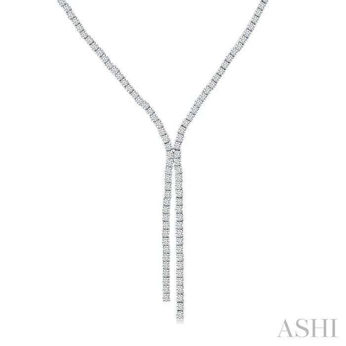 Diamond Tennis Y Necklace