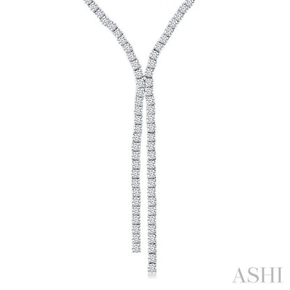 Diamond Tennis Y Necklace