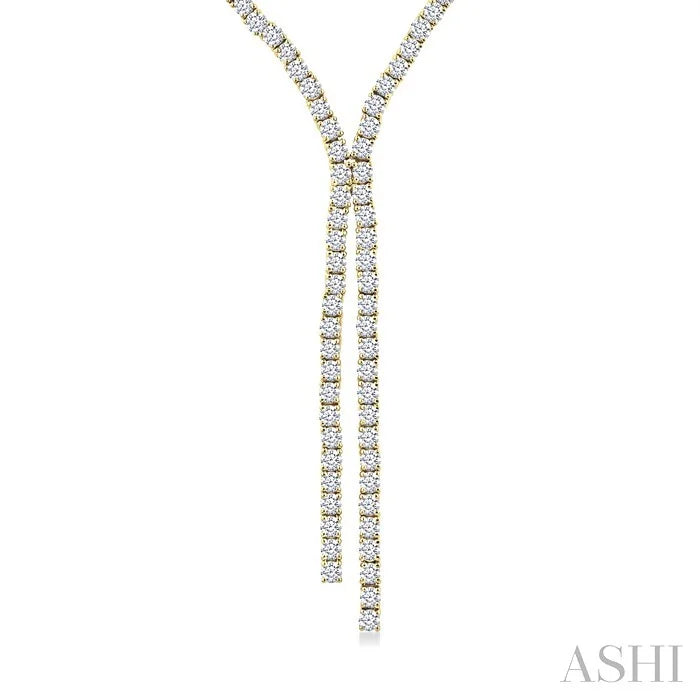 Diamond Tennis Y Necklace