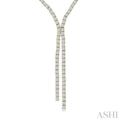 Diamond Tennis Y Necklace