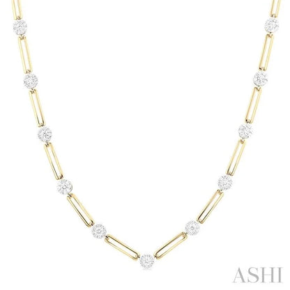 Paperclip Lovebright Diamond Necklace