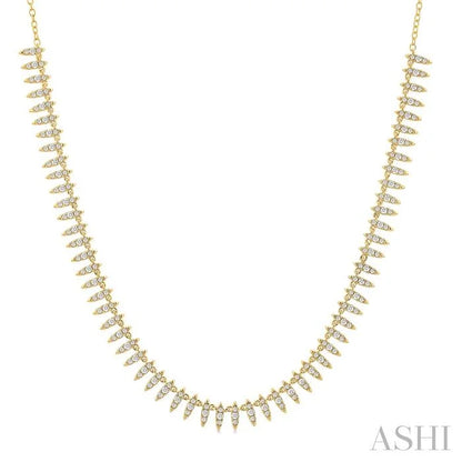 Spike Diamond Fashion Necklace