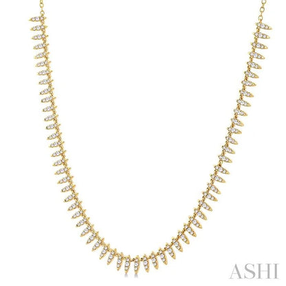 Spike Diamond Fashion Necklace