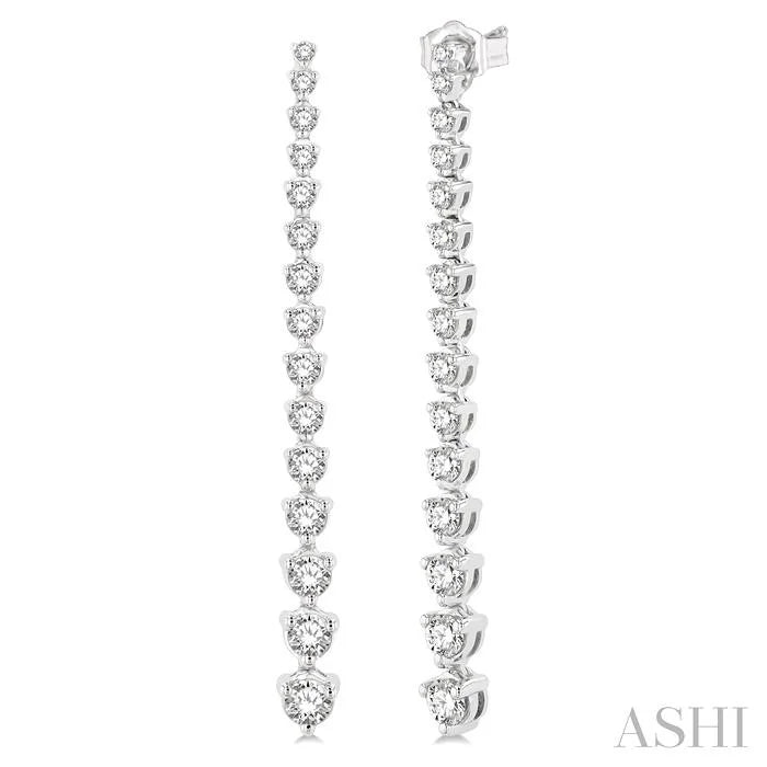 Riviera Diamond Long Earrings