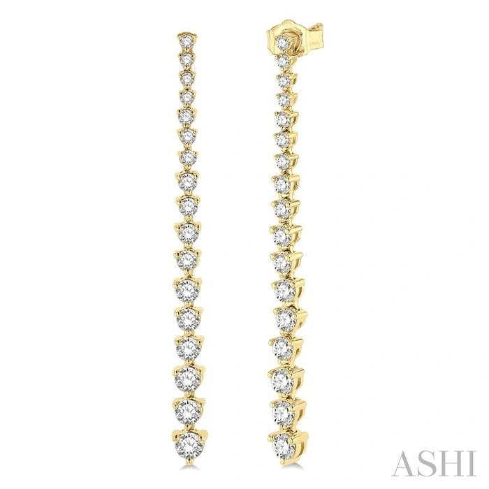 Riviera Diamond Long Earrings