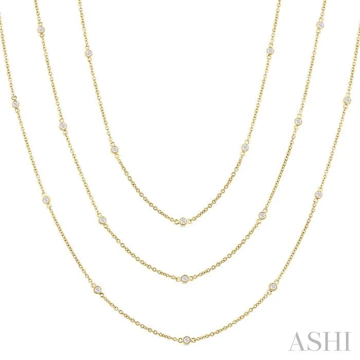 Diamond Station Long Necklace