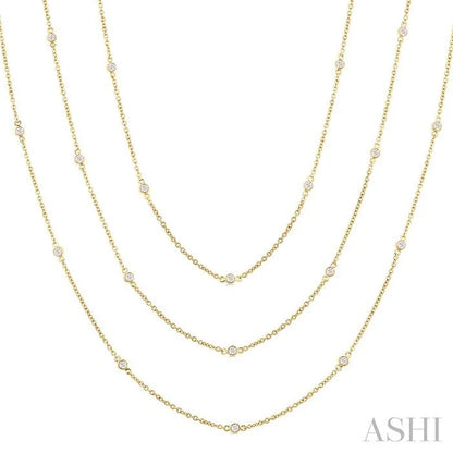 Diamond Station Long Necklace