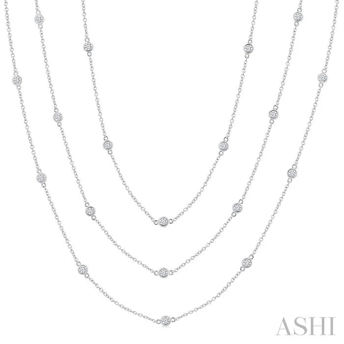 Diamond Station Long Necklace