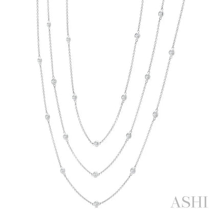 Diamond Station Long Necklace