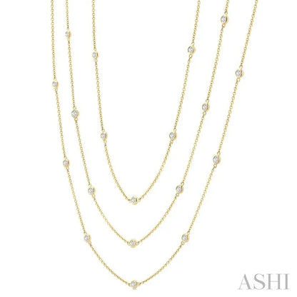 Diamond Station Long Necklace