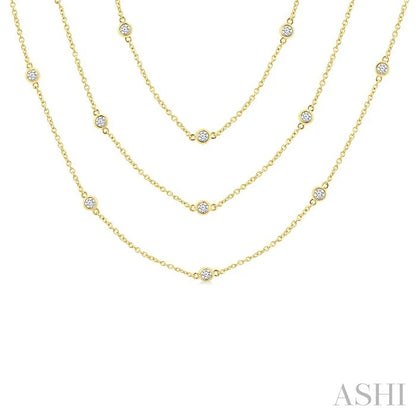 Diamond Station Long Necklace