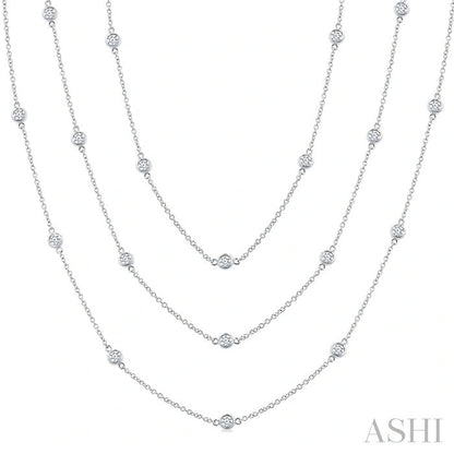 Diamond Station Long Necklace