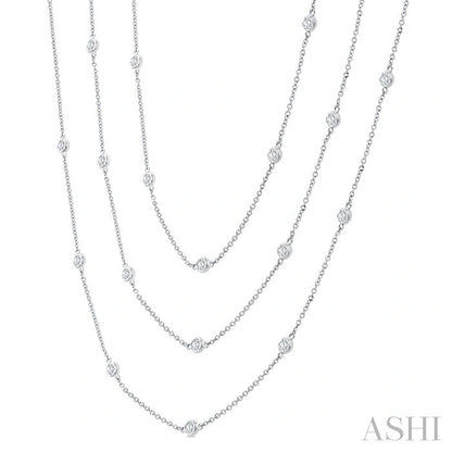 Diamond Station Long Necklace