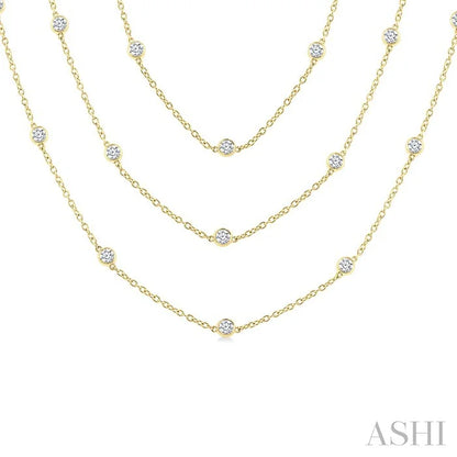 Diamond Station Long Necklace