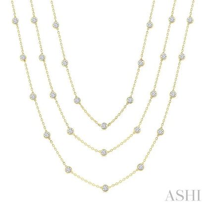 Diamond Station Long Necklace