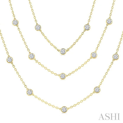 Diamond Station Long Necklace