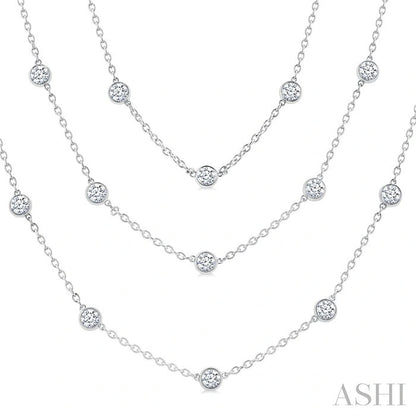 Diamond Station Long Necklace