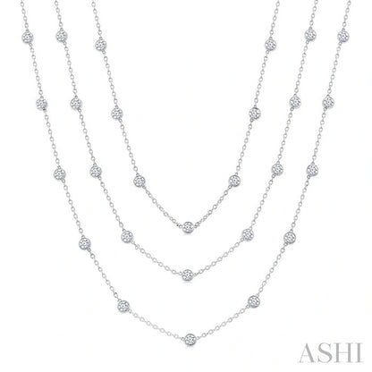Diamond Station Long Necklace