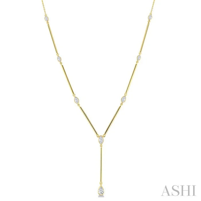 Bezel Bar Diamond Fashion Necklace