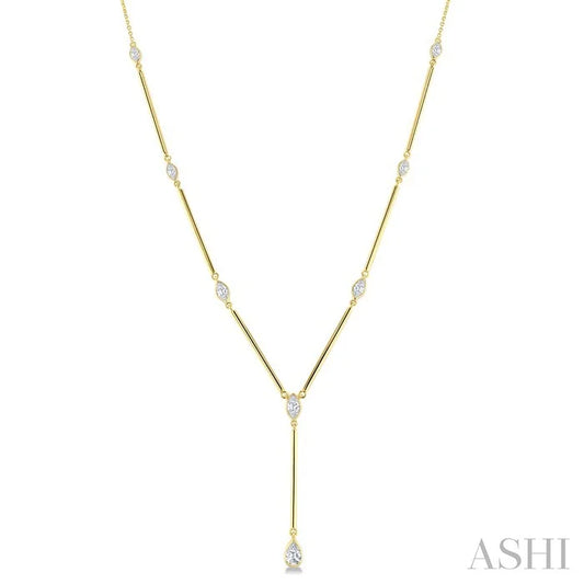 Bezel Bar Diamond Fashion Necklace