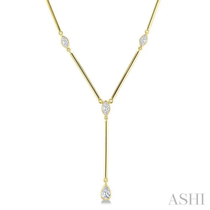 Bezel Bar Diamond Fashion Necklace