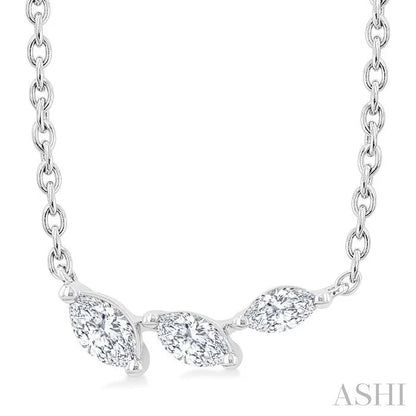 Marquise Shape Diamond Fashion Necklace