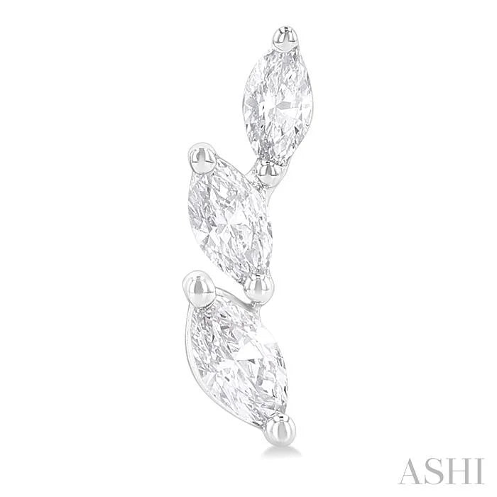 Marquise Shape Diamond Fashion Ear Climbers