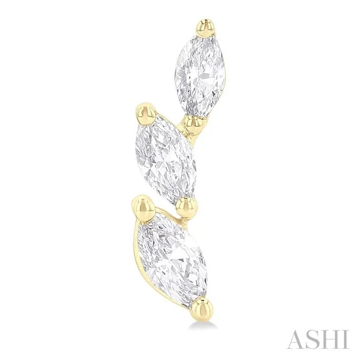 Marquise Shape Diamond Fashion Ear Climbers