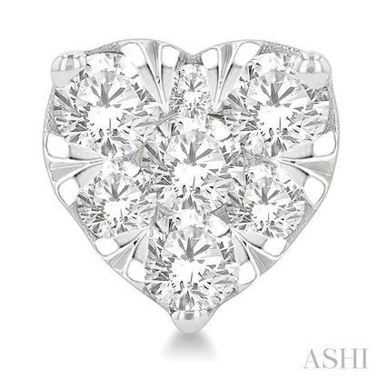 Heart Shape Lovebright Essential Diamond Stud Earrings