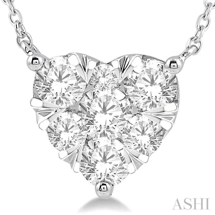 Heart Shape Lovebright Essential Diamond Pendant