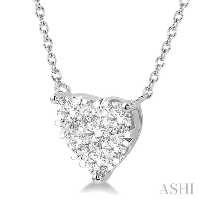 Heart Shape Lovebright Essential Diamond Pendant