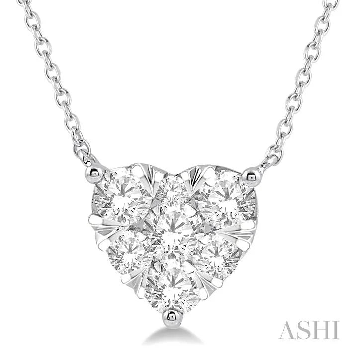 Heart Shape Lovebright Essential Diamond Pendant