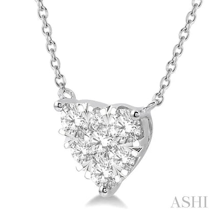 Heart Shape Lovebright Essential Diamond Pendant