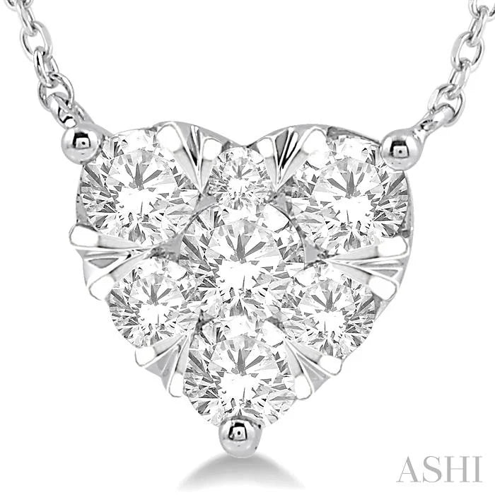 Heart Shape Lovebright Essential Diamond Pendant