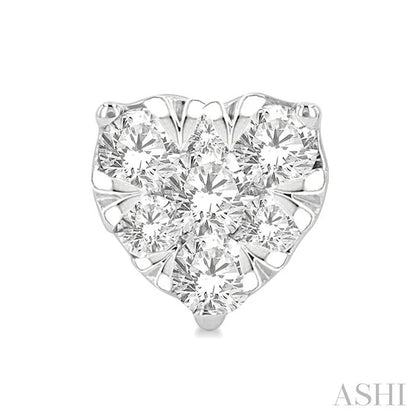 Heart Shape Lovebright Essential Diamond Stud Earrings