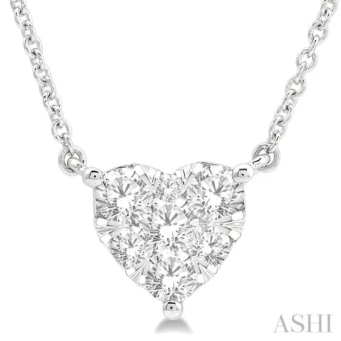 Heart Shape Lovebright Essential Diamond Pendant