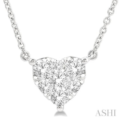 Heart Shape Lovebright Essential Diamond Pendant