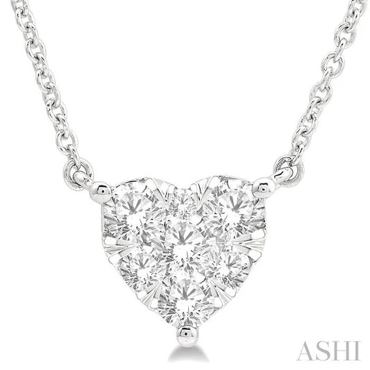 Heart Shape Lovebright Essential Diamond Pendant