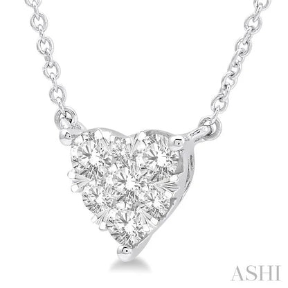 Heart Shape Lovebright Essential Diamond Pendant