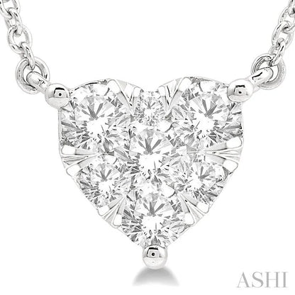 Heart Shape Lovebright Essential Diamond Pendant